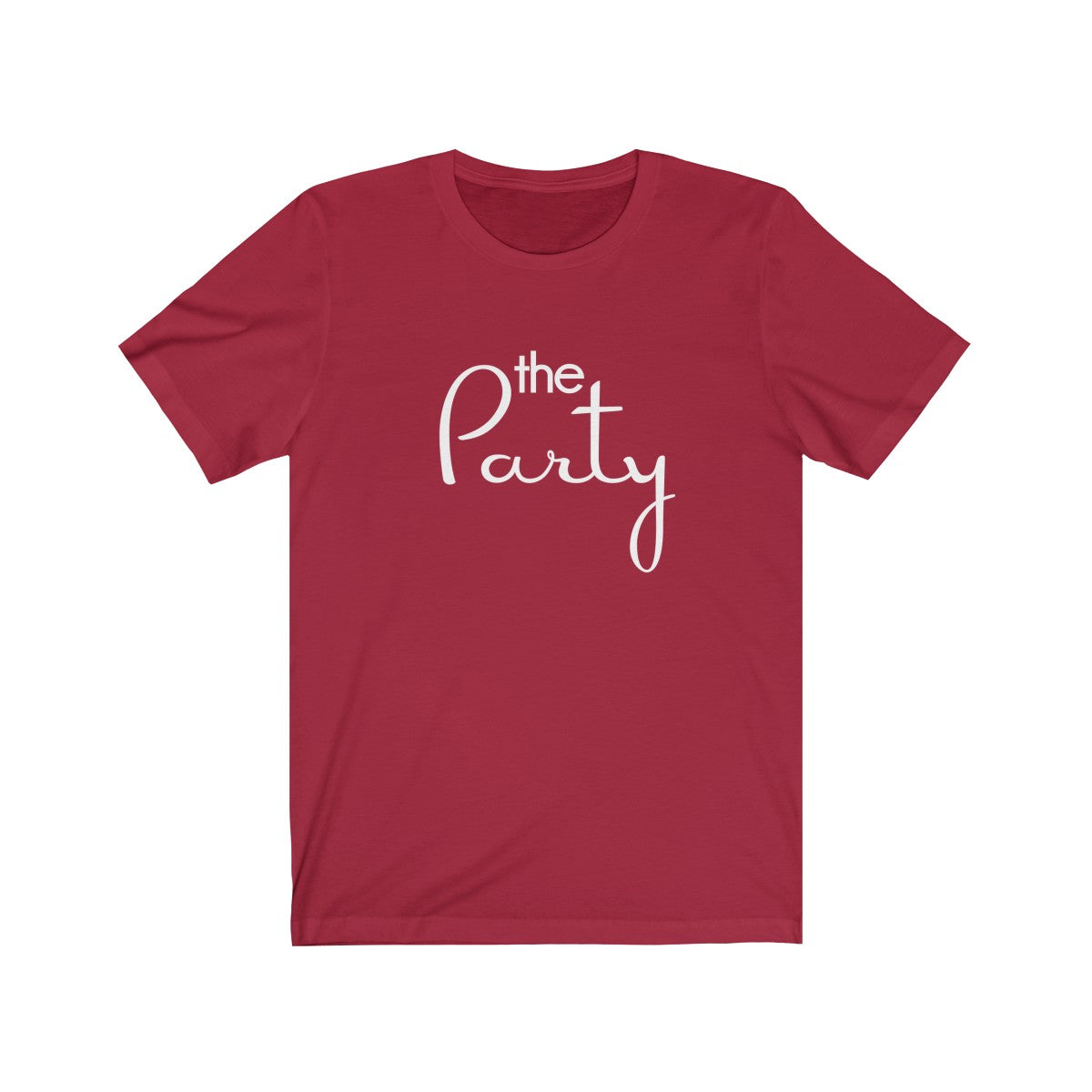 Tee The Party White Print Short Sleeve - elrileygifts