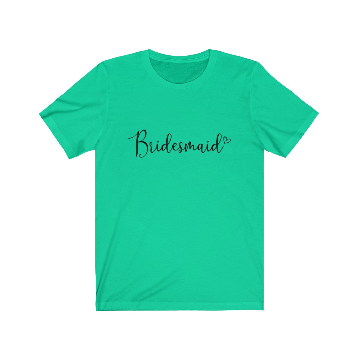 Tee Bridesmaid Heart white lettering - elrileygifts