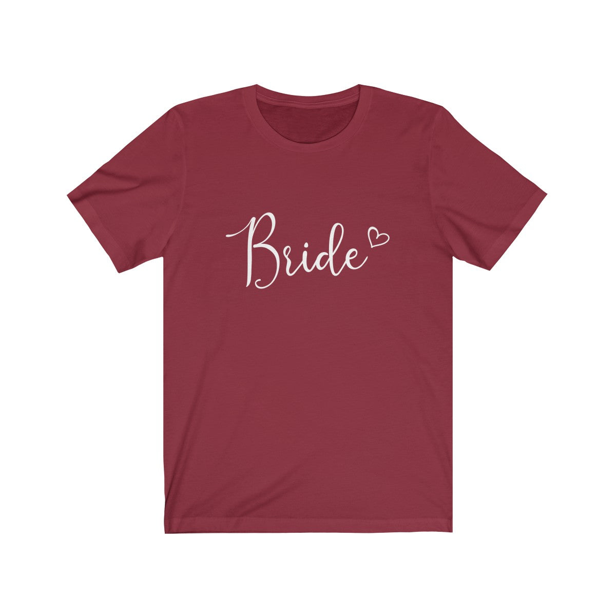 Tee Bride Heart white lettering - elrileygifts