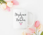 Personalized Gift Mug for Wedding Couple, Bride and Groom Coffee Mug, Wedding Gift for Bride and Groom - elrileygifts