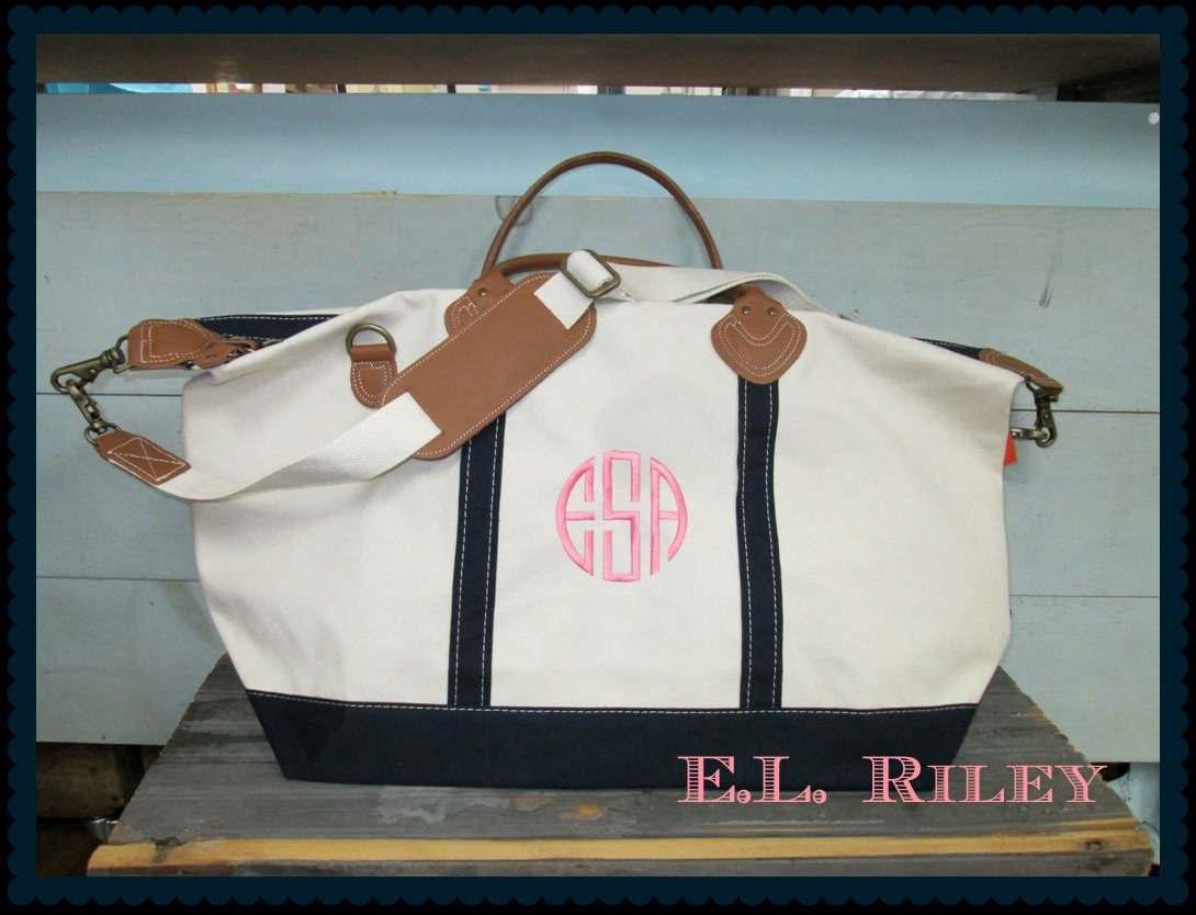 Monogrammed overnight bag Clearance