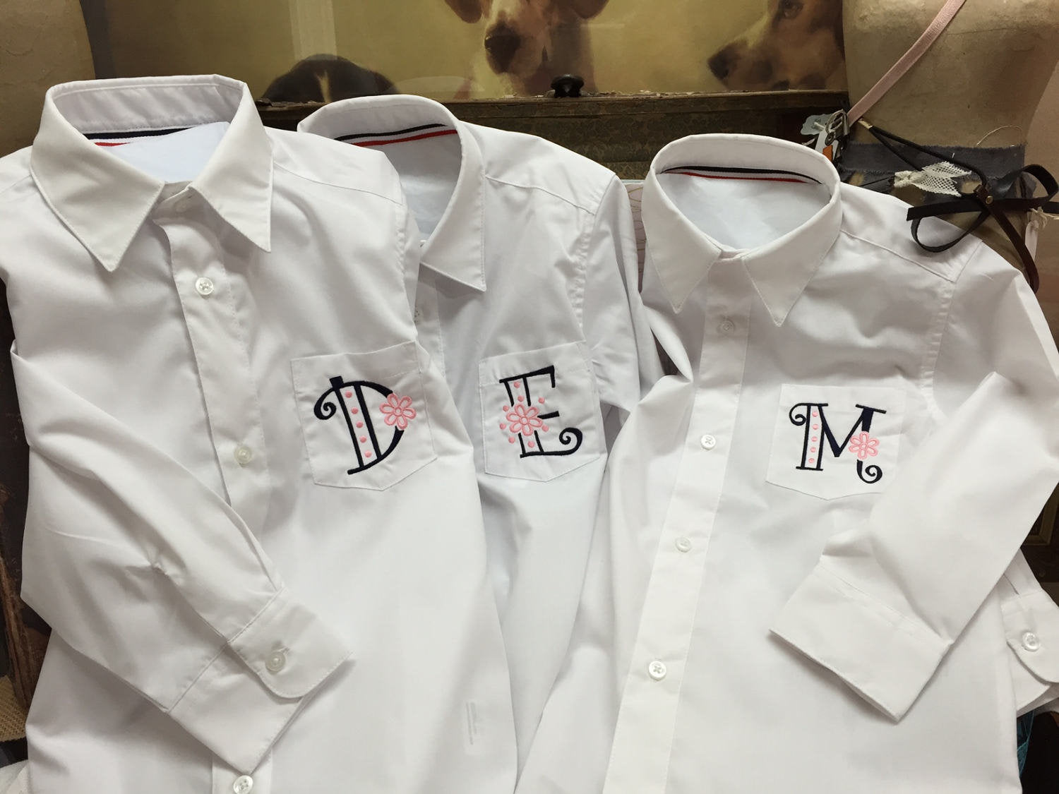 monogram dress shirts Monogram Flower Girl Shirt